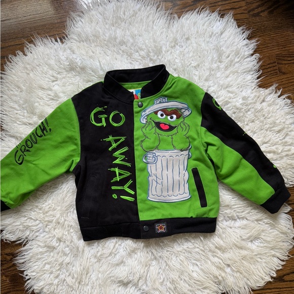 Green and Black Sesame Street Jacket - Picture 3 of 9